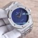 Copy Audemars Piguet Royal Oak watch Deep Blue Dial Silver Bezel Stainless Steel Strap (2)_th.jpg